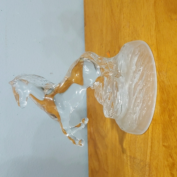 Vintage Accents Vintage Crystal Glass Horse Figurine Poshmark